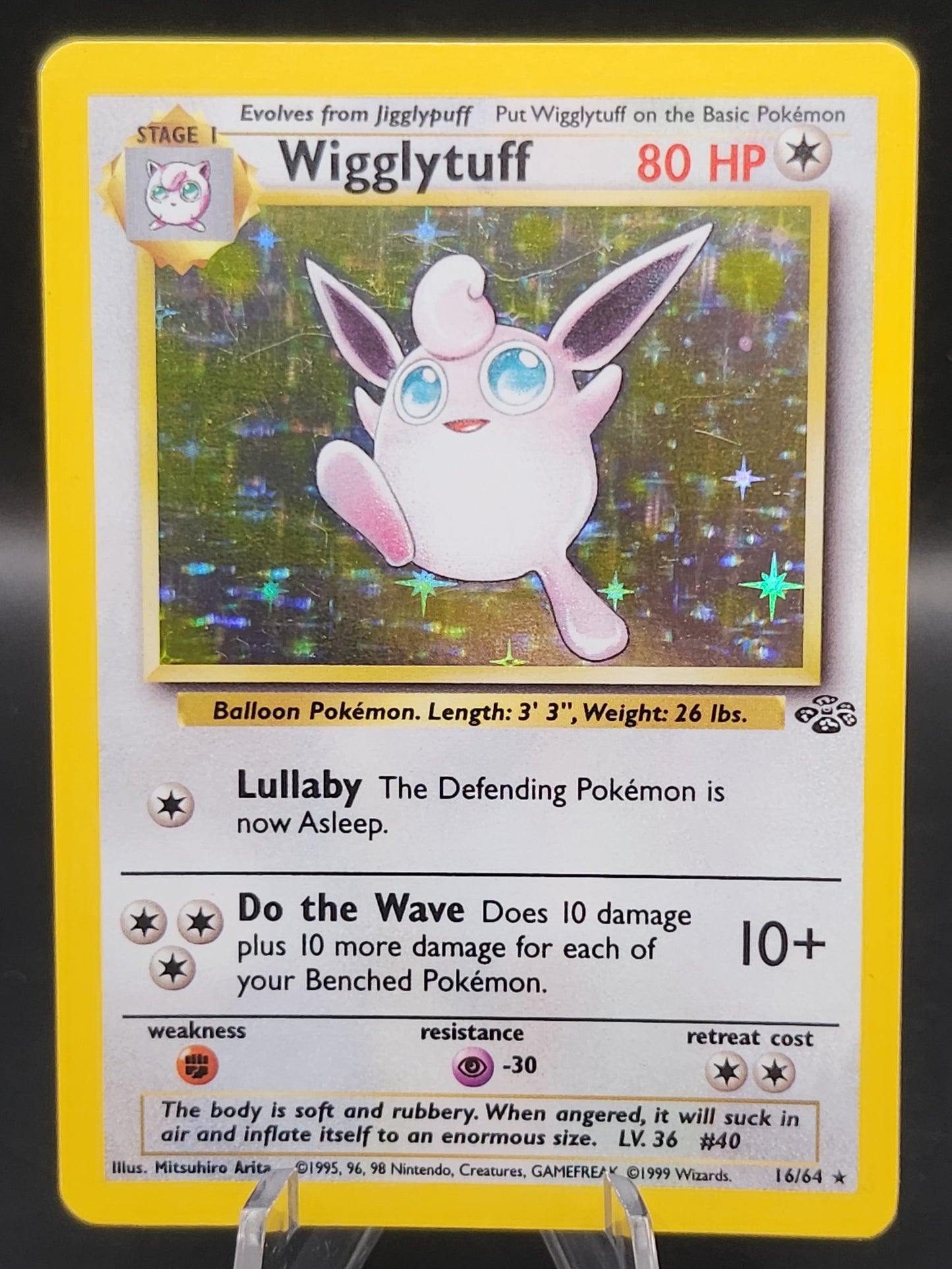 Pokémon TCG: 1999 Wigglytuff 16/64 Jungle Holo
