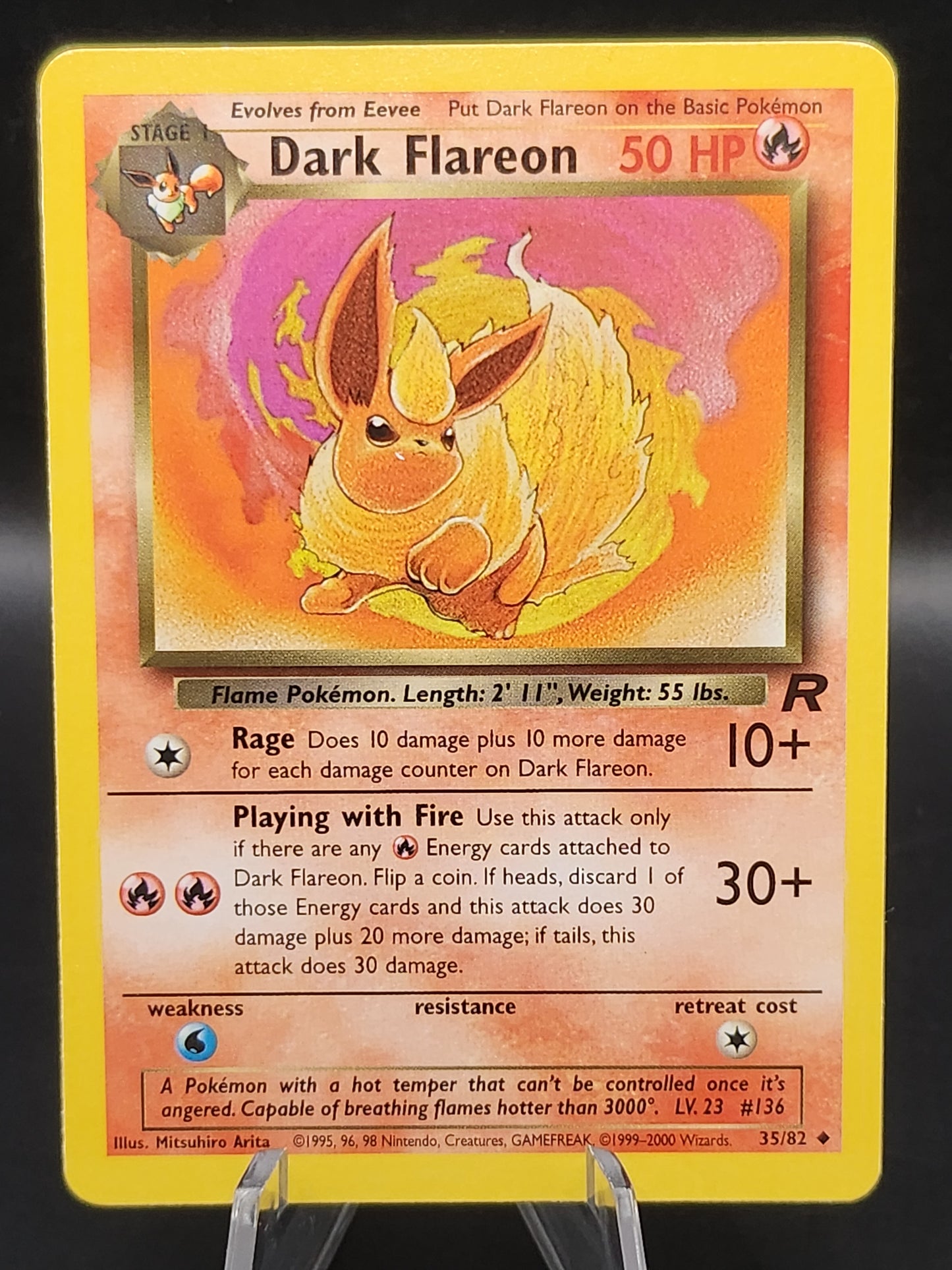 Pokémon TCG: 2000 Dark Flareon - 35/82 - Team Rocket - Non Holo