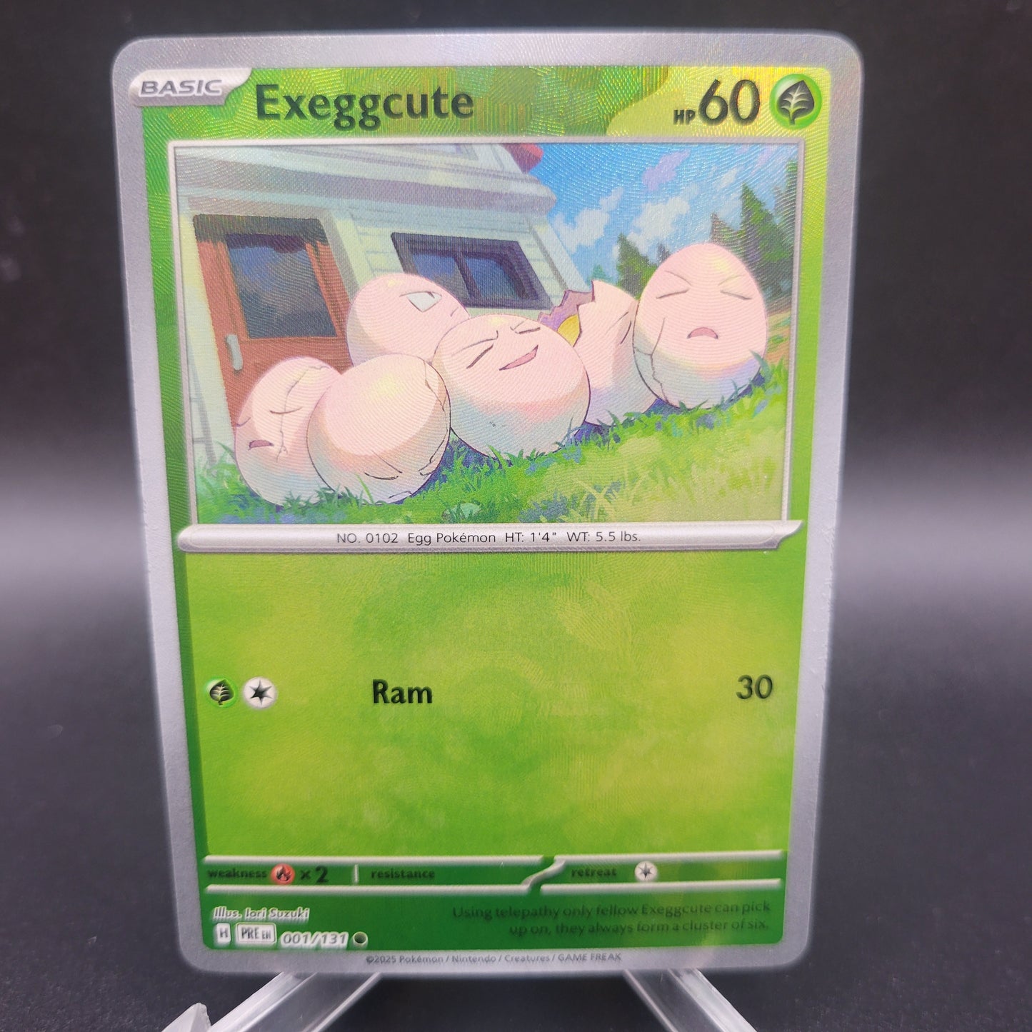 Pokémon TCG: 2025 Exeggcute Master Ball 001/131 SV: Prismatic Evolutions