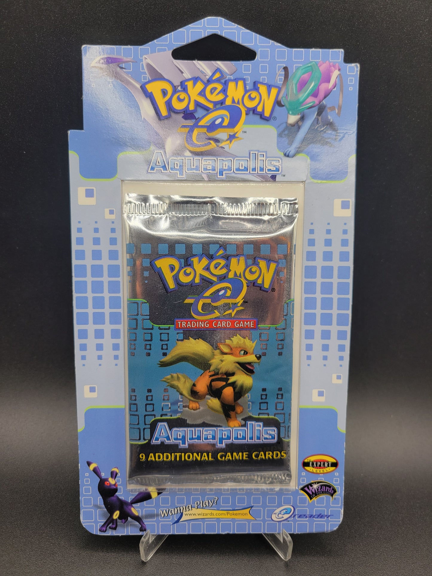 Pokémon TCG: 2003 Aquapolis - Blister Pack Sealed - Arcanine
