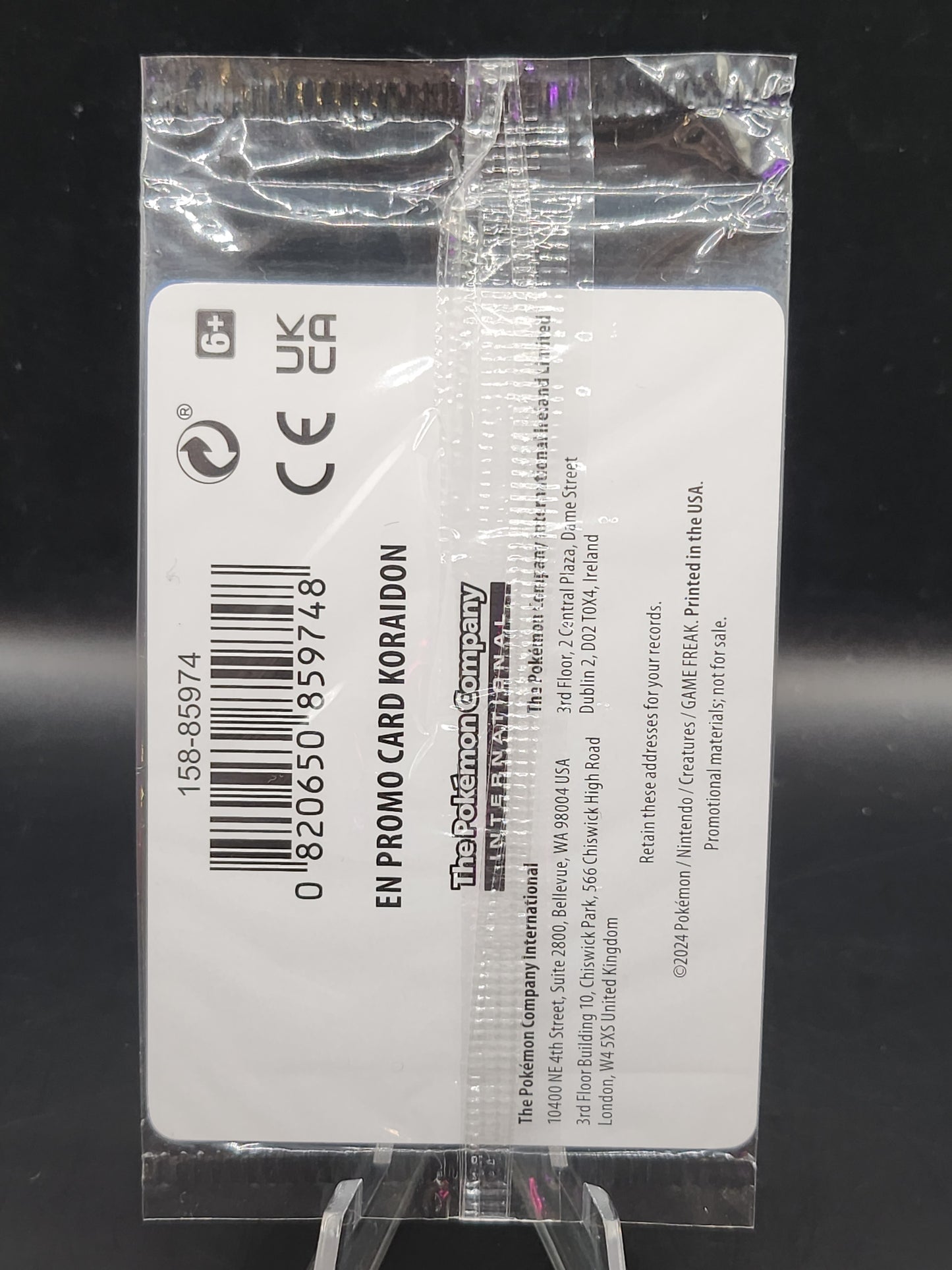 Pokemon TCG: 2024 Koraidon 119/162 Temporal Forces EB Games Promo Sealed