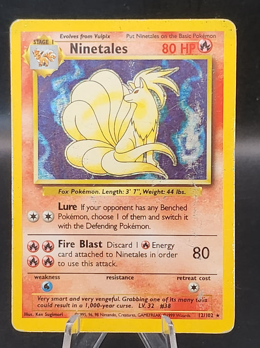 Pokémon TCG: 1999 Ninetales 12/102 Base Set Holo