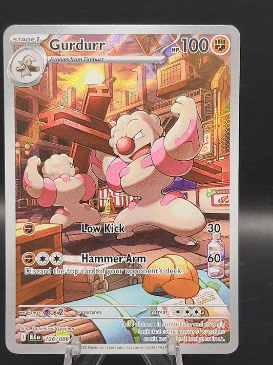 Pokémon TCG: 2025 Gurdurr 126/086 SV: Black Bolt