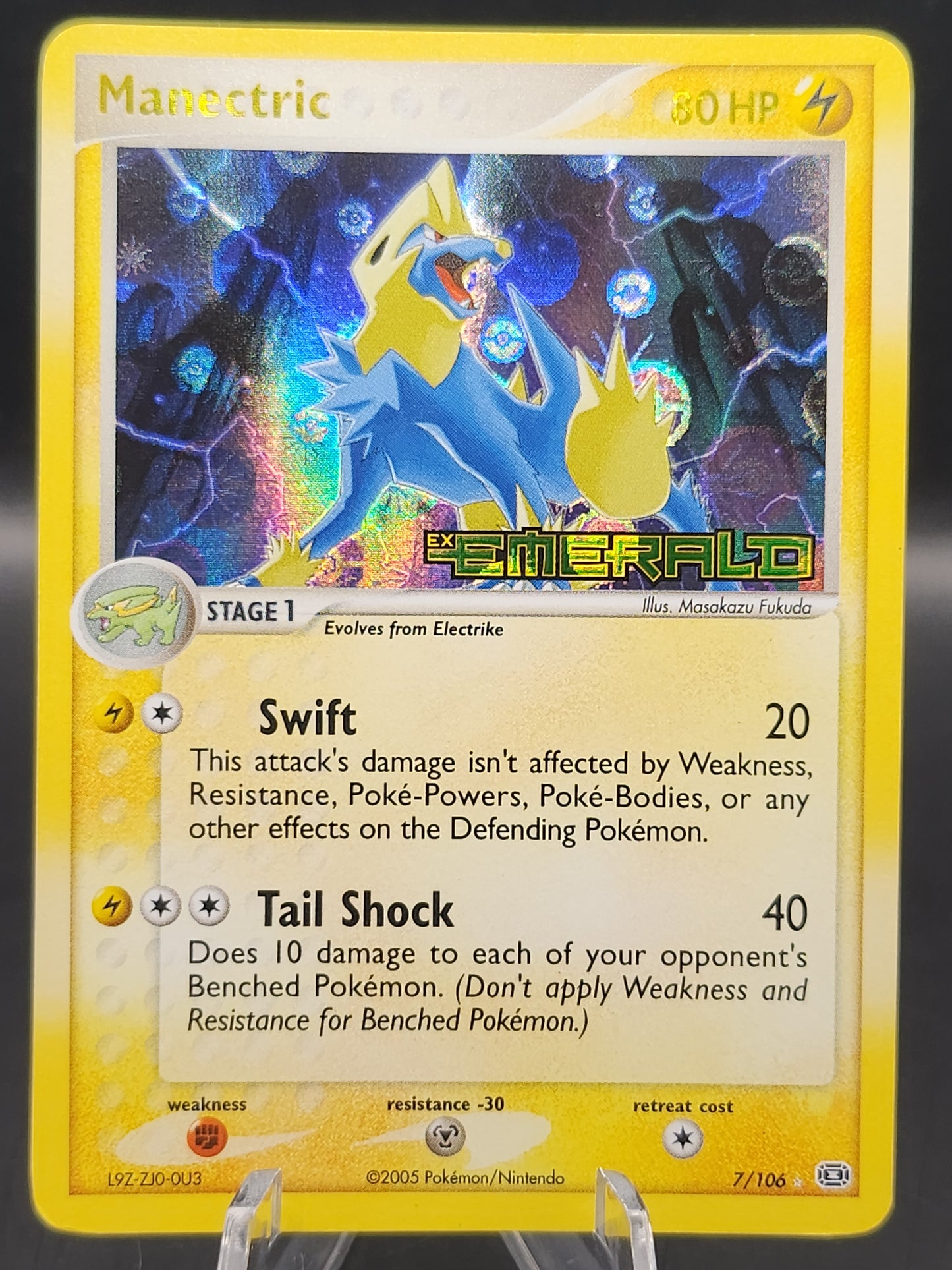Pokémon TCG: 2005 Manectric 7/106 Emerald Holo