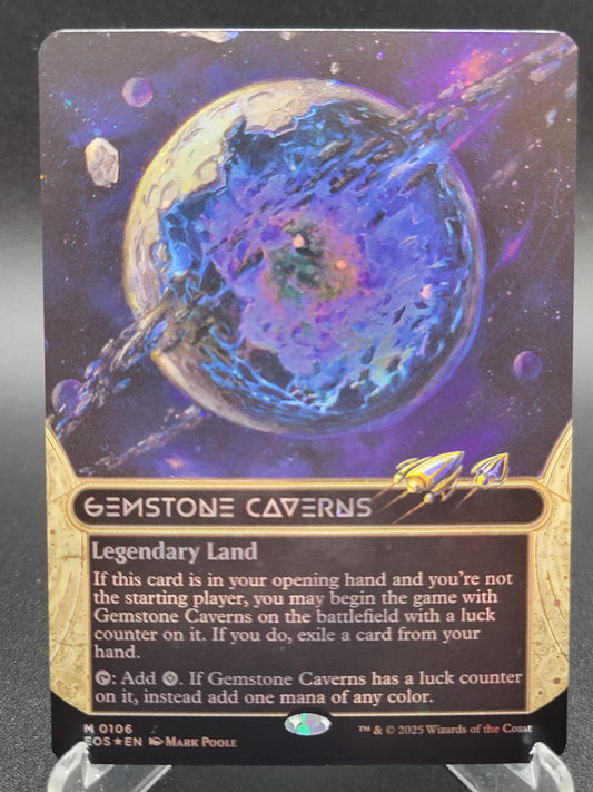 MTG TCG: Gemstone Caverns (Borderless)(Galaxy Foil) M 0106 EOS: Edge of Eternities Stellar Sights