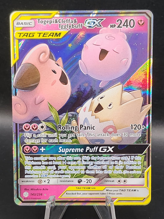 Pokémon TCG: 2019 Togepi & Cleffa & Igglybuff GX  143/236 SM: Cosmic Eclipse