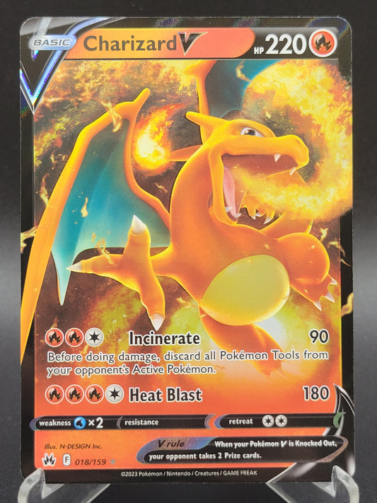 Pokémon TCG: 2023 Charizard V 018/159 SWSH: Crown Zenith