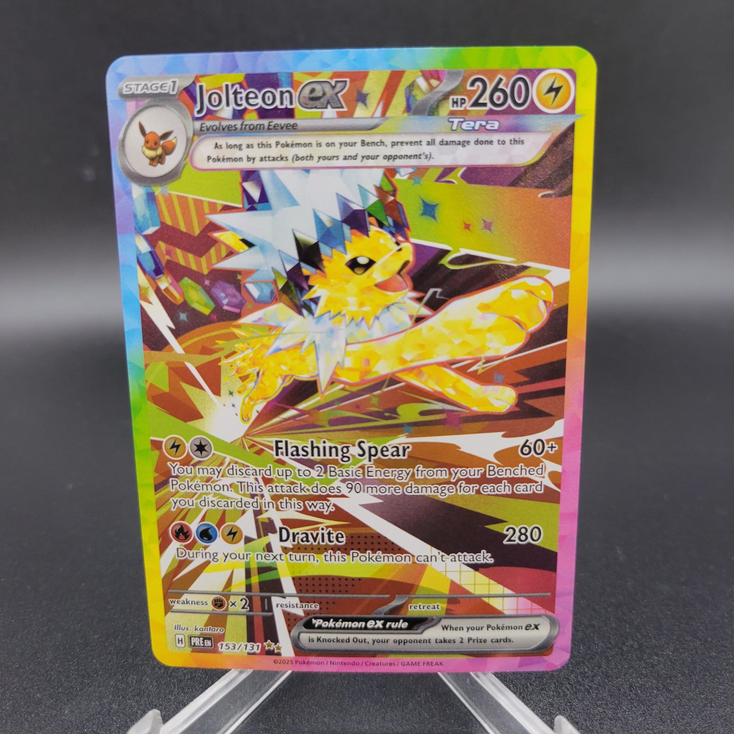 Pokémon TCG: 2025 Jolteon ex 153/131 SV: Prismatic Evolutions