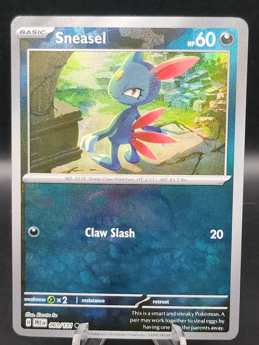 Pokémon TCG: 2025 Sneasel Master Ball 061/131 SV: Prismatic Evolutions