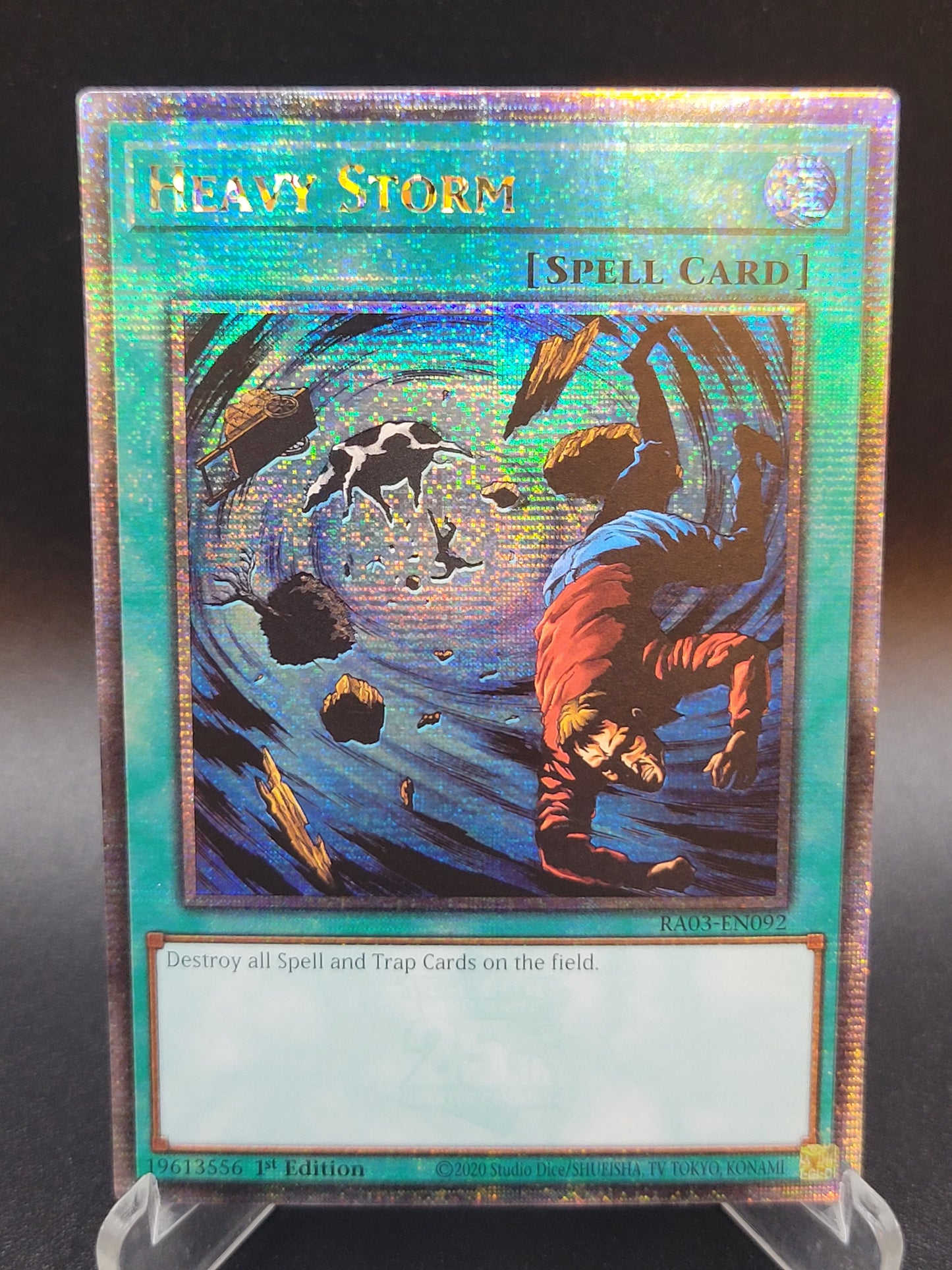 Yu-Gi-Oh! TCG: Heavy Storm Quarter Century Secret Rare RA03-EN092 Quarter Century Bonanza