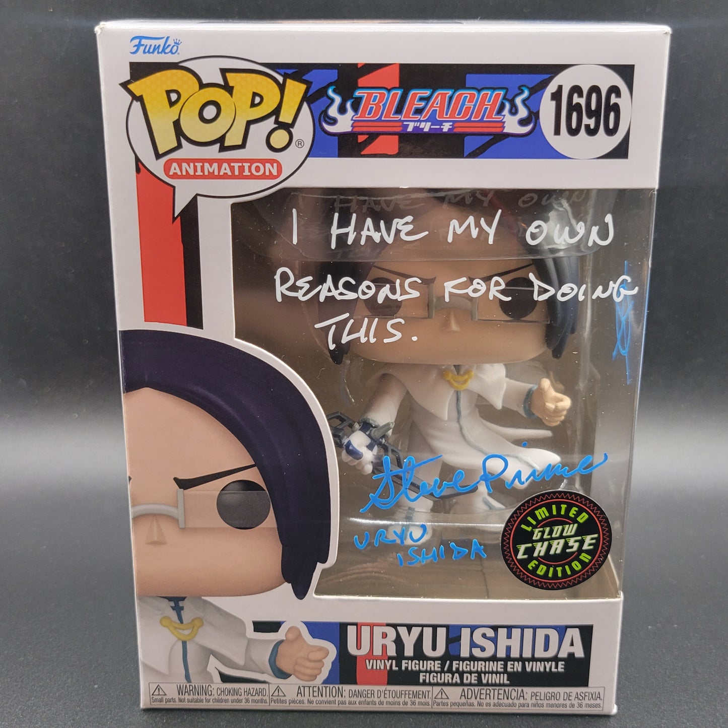 Auto Funko PoP! Anime: Uryu Ishida (Bleach) 1696 (Glow Chase Limited Editon )