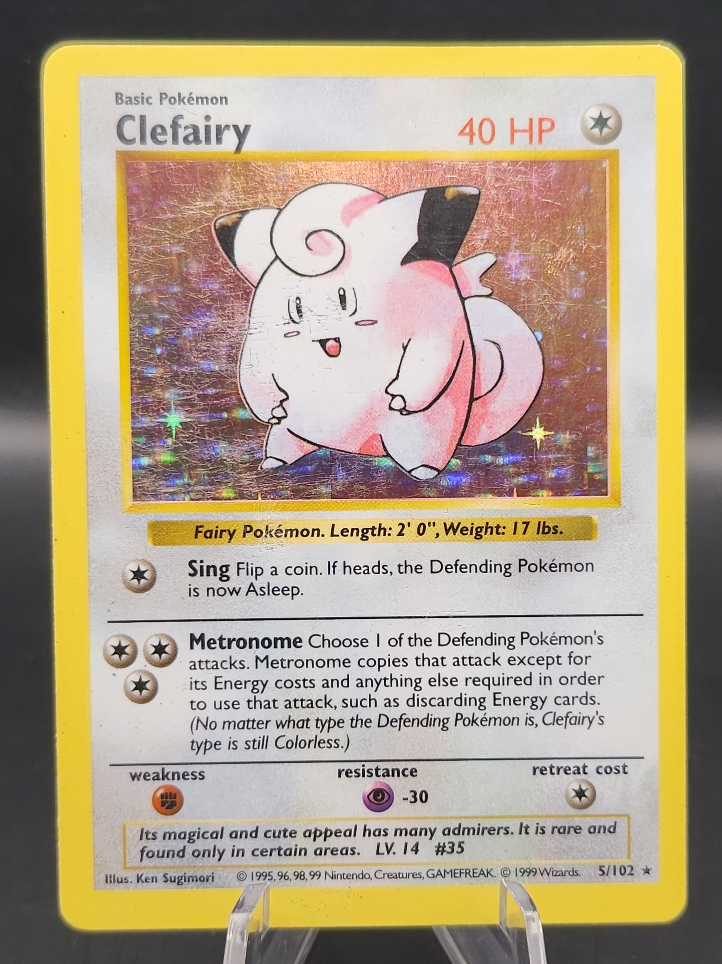 Pokemon TCG - Clefairy - Base Set - 5/102 (Shadowless)