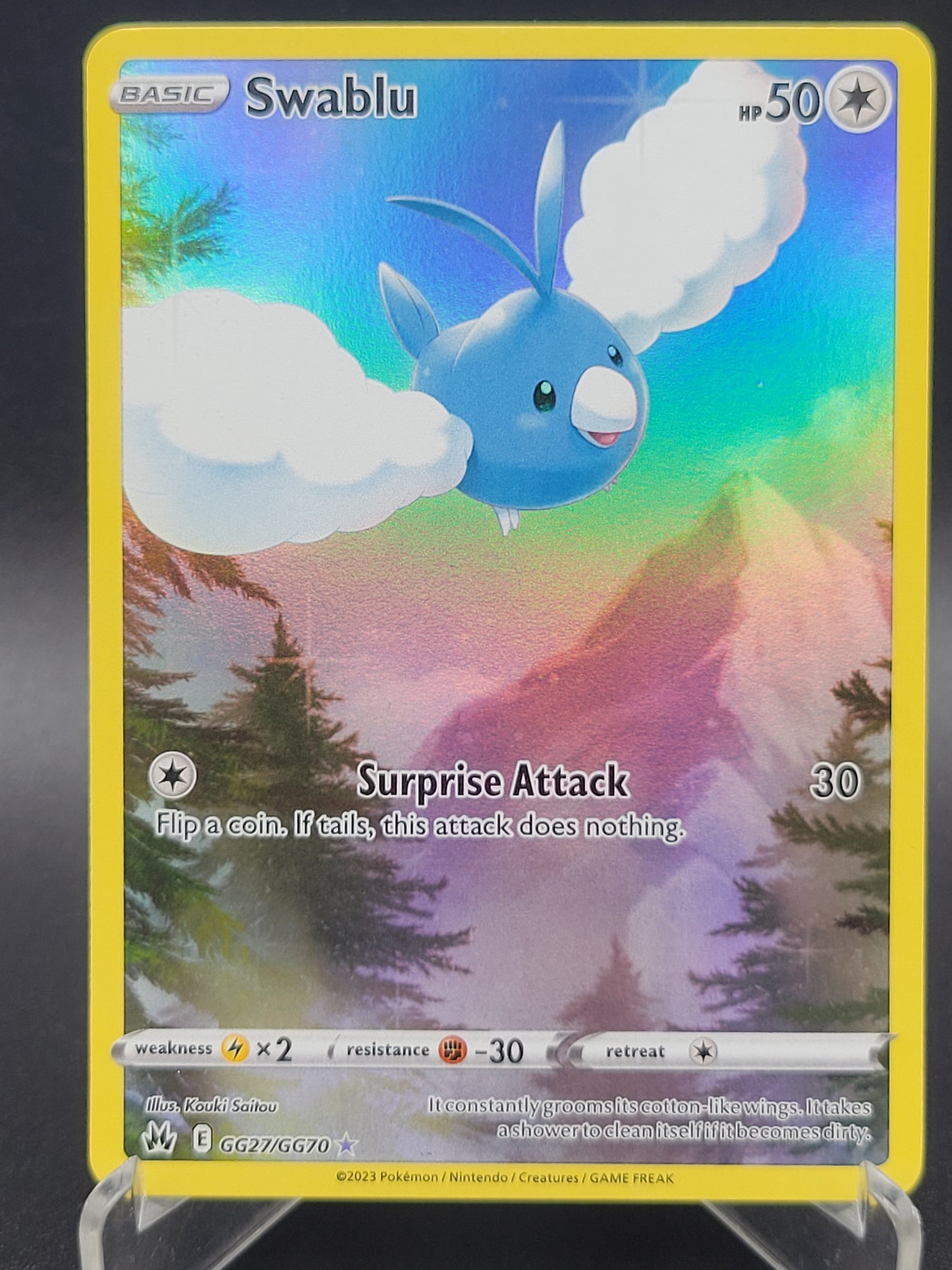 Pokémon TCG: 2023 Swablu GG27/GG70 SWSH: Crown Zenith Gallarian Gallery