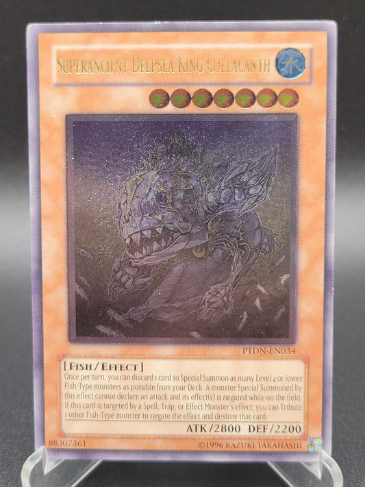 Yu-Gi-Oh! TCG: Superancient Deepsea King Coelacanth (UTR) PTDN-EN034 Phantom Darkness