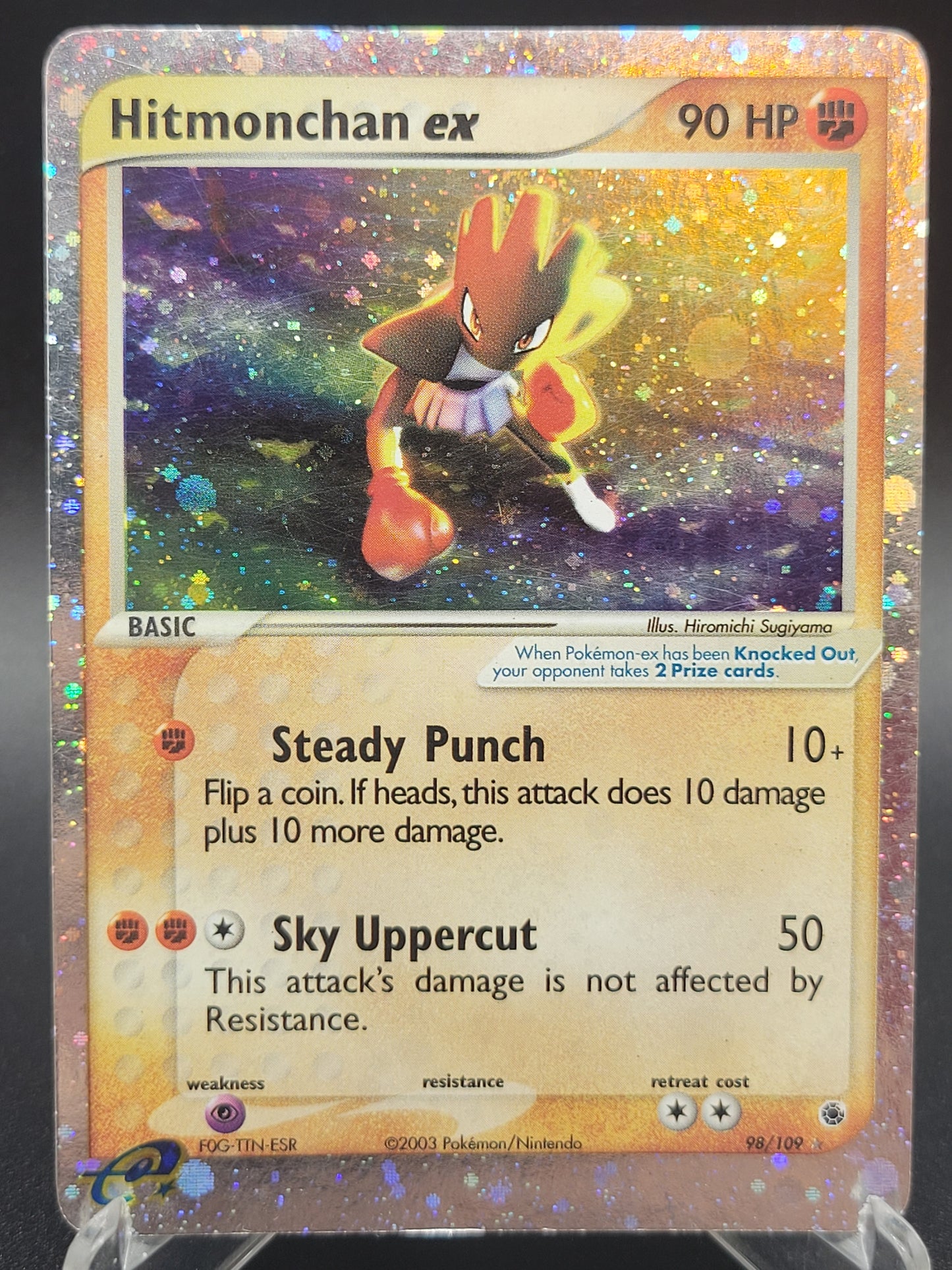 Pokémon TCG: 2003 Hitmonchan ex 98/109 Ruby and Sapphire