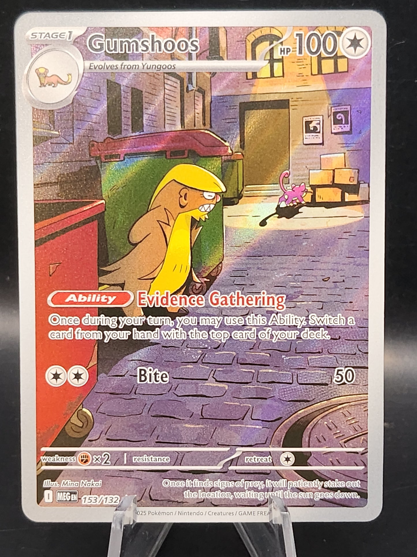 Pokémon TCG: 2025 Gumshoos 153/132 MEG: Mega Evolution