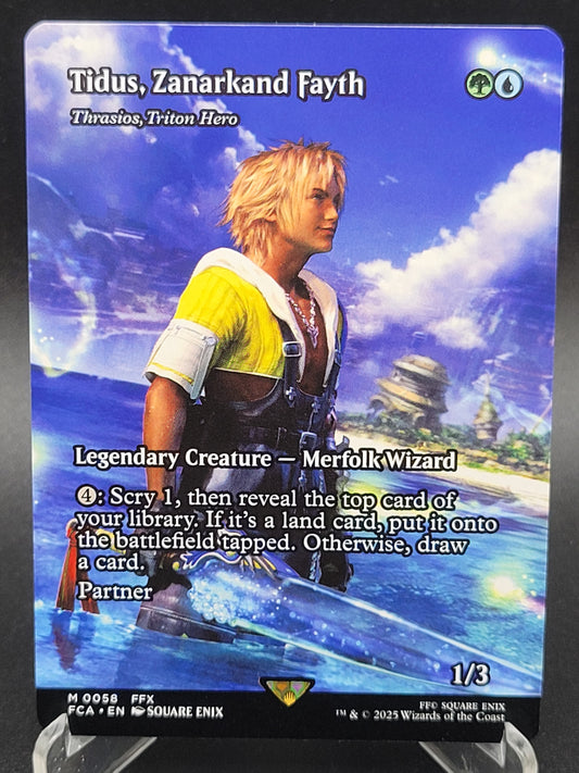 MTG TCG: Tidus, Zanarkand Fayth - Thrasios, Triton Hero (Showcase) M 0058 FCA: FINAL FANTASY - Through the Ages
