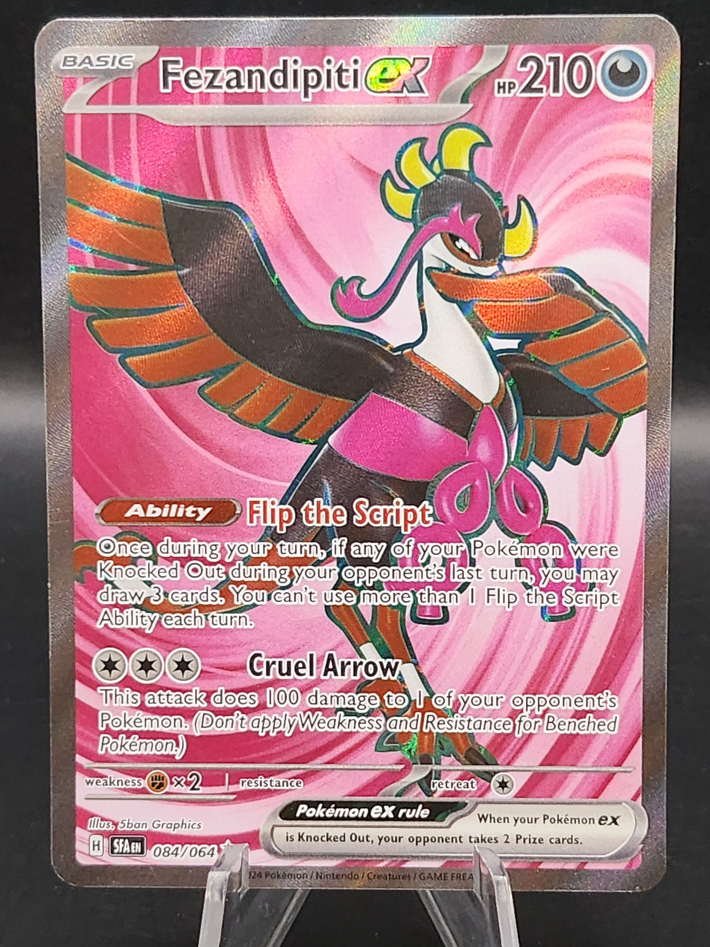 Pokémon TCG: 2024 Fezandipiti ex 084/064 S&V: Shrouded Fable