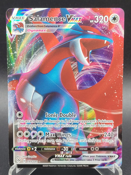 Pokémon TCG: 2020 Salamence Vmax 144/189 SWSH: Darkness Ablaze