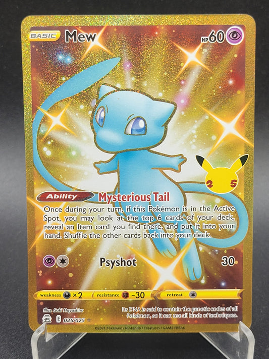 Pokémon TCG: 2021 Mew 025/025 SWSH: Celebrations Gold