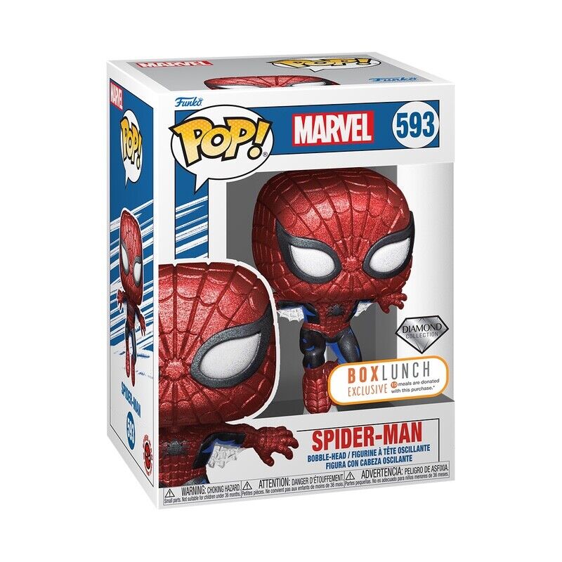 Funko PoP! Marvel: Spider-Man 593 (Diamond Collection)(Boxlunch Exclusive)