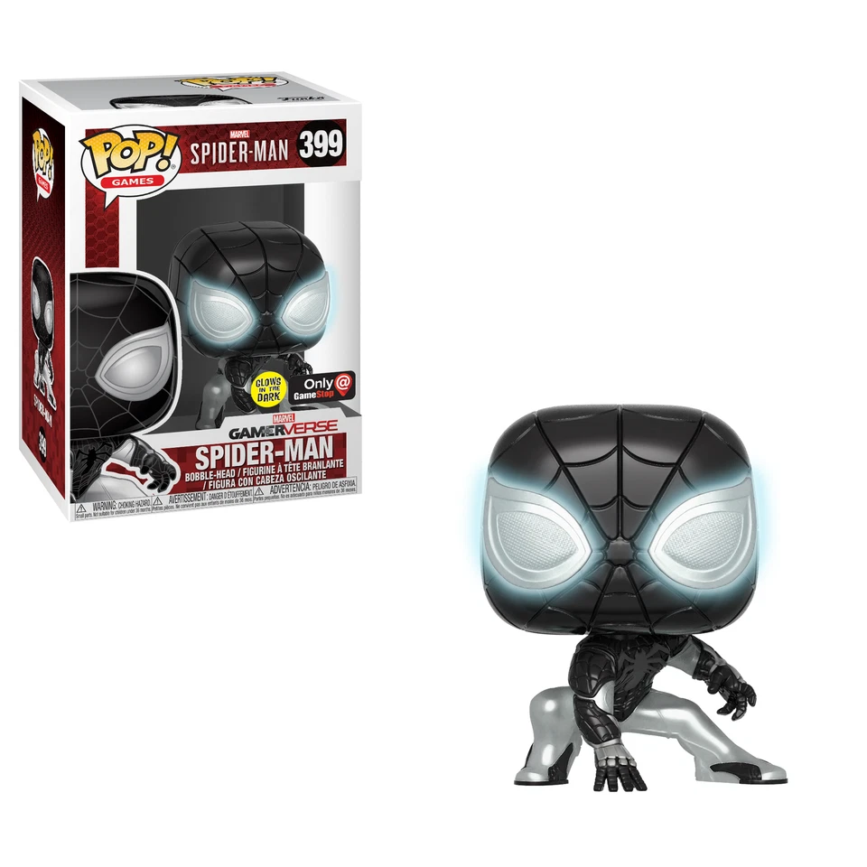 Funko PoP! Marvel: Spider-Man (Spider-Man Gameverse) 399 ( GameStop Exclusive & Glows in the Dark)