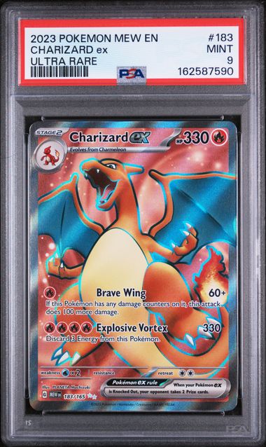 PSA 9 Pokémon TCG: 2023 Charizard ex 183/165 S&V 151 Full Art