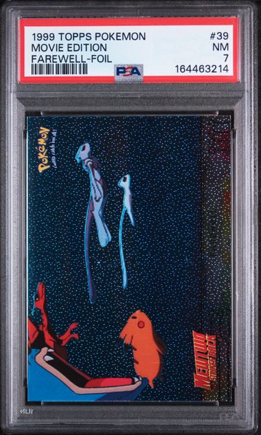 PSA 7 Pokemon Topps: 1999 Farewell - Foil - Mewtwo #39 - Movie Edition