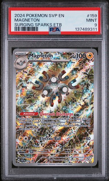 PSA 9 Pokémon TCG: 2024 Magneton #159 Promo S&V: Surging Sparcks
