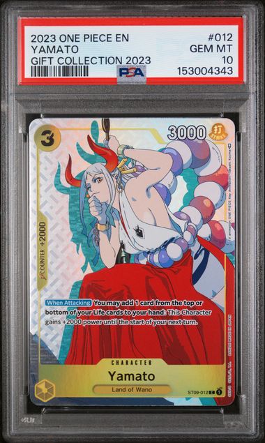 PSA 10 One Piece TCG: 2023 Yamato ST09-012 - Gift Collection
