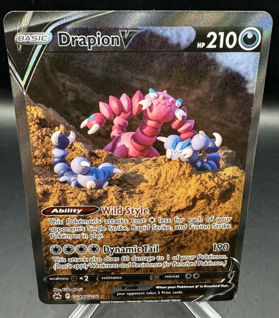 Pokémon TCG: 2023 Drapion V GG49/GG70 SWSH: Crown Zenith Galarian Gallery