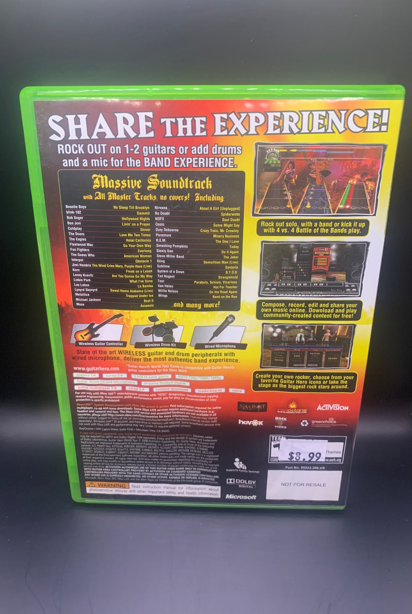 XBOX 360 - Guitar Hero World Tour