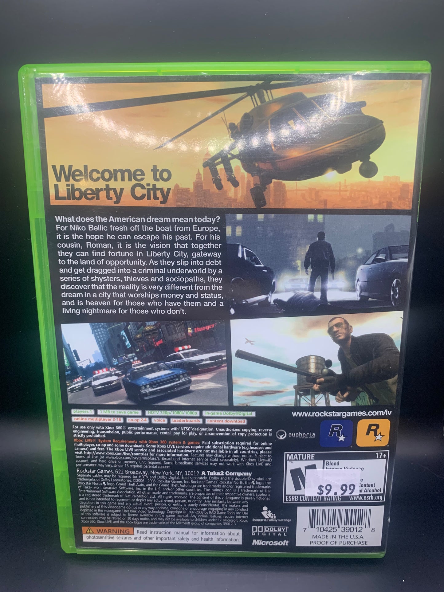 XBOX 360 - Grand Theft Auto IV