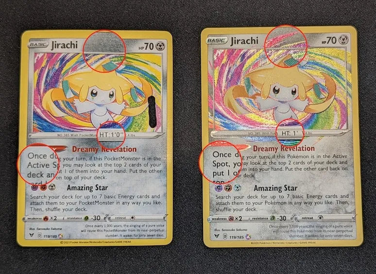 Identifying Fake Pokémon Cards