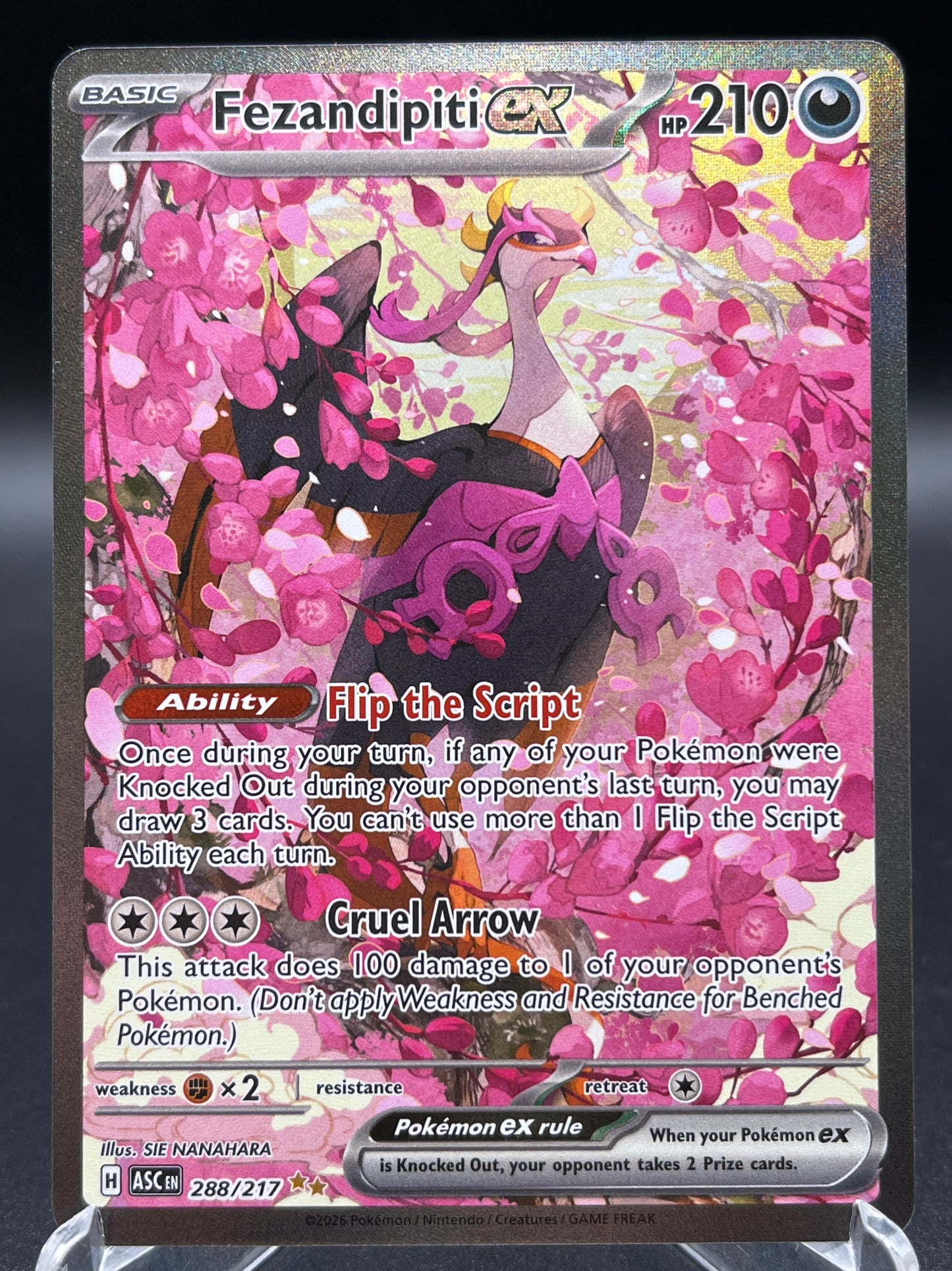 Pokémon TCG: 2026 Fezandipiti ex - 288/217 - ME: Ascended Heroes