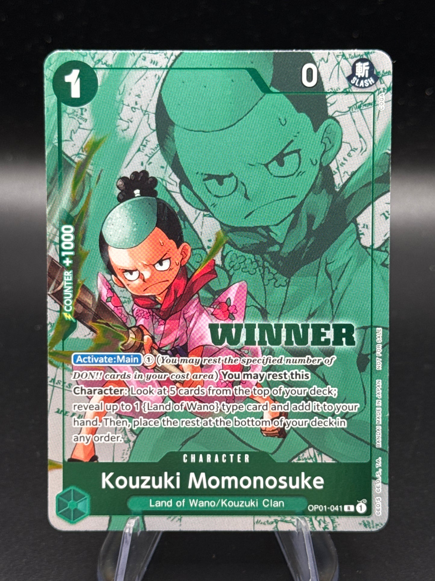 One Piece TCG: Kouzuki Momonosuke OP01-041  (Winner Pack Vol. 7) - One Piece Promotion Cards