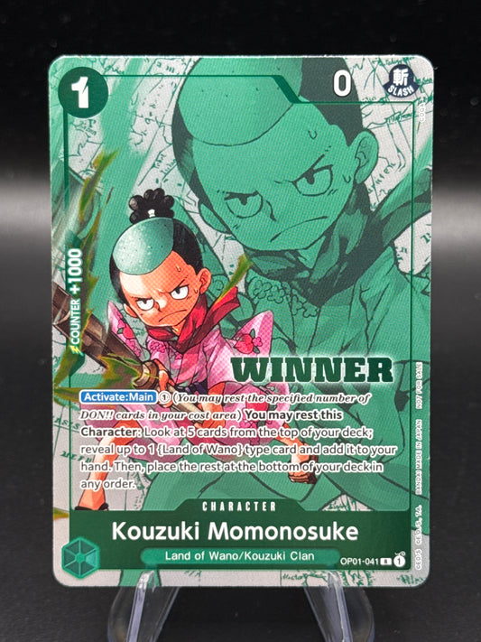 One Piece TCG: Kouzuki Momonosuke OP01-041  (Winner Pack Vol. 7) - One Piece Promotion Cards