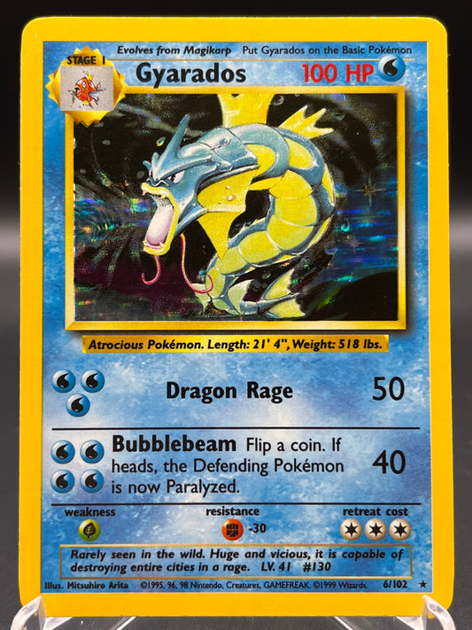 Pokémon TCG: 1999 Gyarados 6/102 Base Set Holo