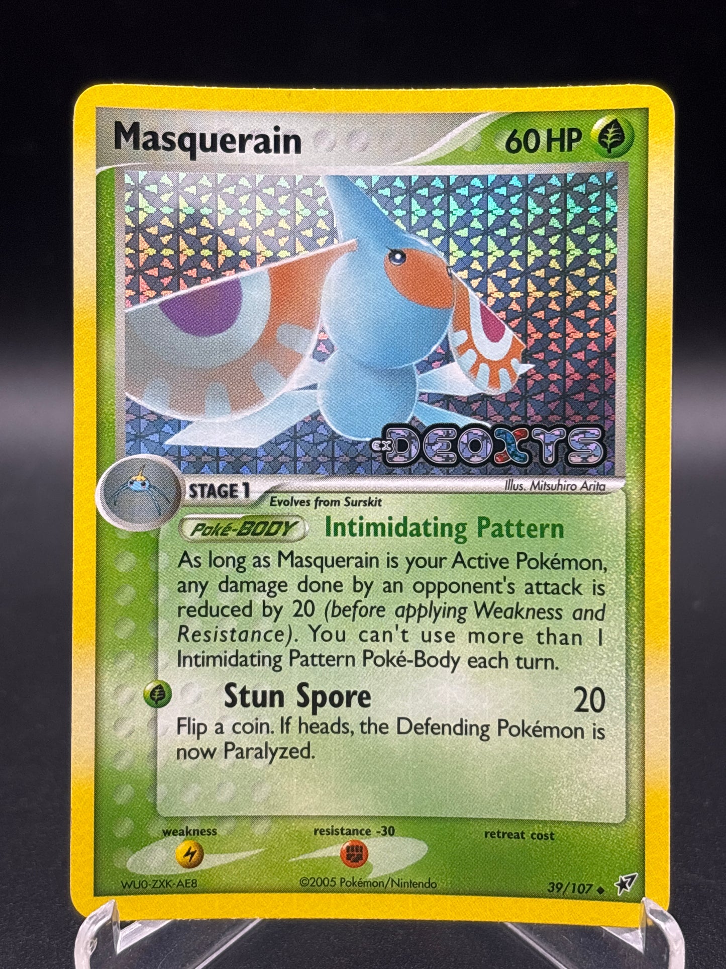 Pokémon TCG: 2005 Masquerain - 39/107 - Deoxys Reverse Holo
