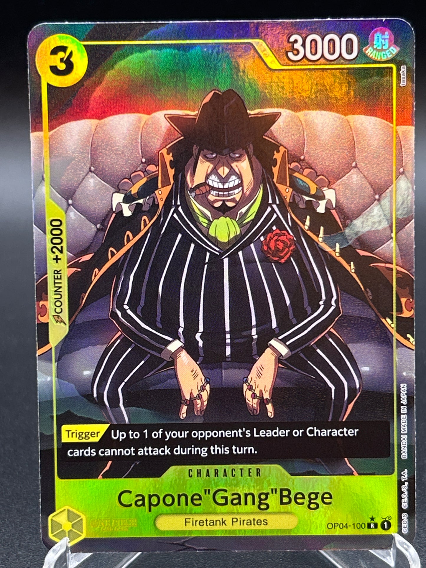 One Piece TCG: Capone"Gang"Bege (OP04-100) (Alternate Art) - Premium Booster -The Best- (PRB-01)