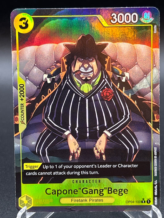 One Piece TCG: Capone"Gang"Bege (OP04-100) (Alternate Art) - Premium Booster -The Best- (PRB-01)