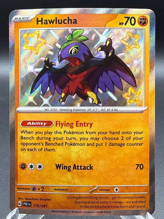 Pokémon TCG: 2024 Hawlucha - 175/091 - S&V Paldean Fates Baby Shiny