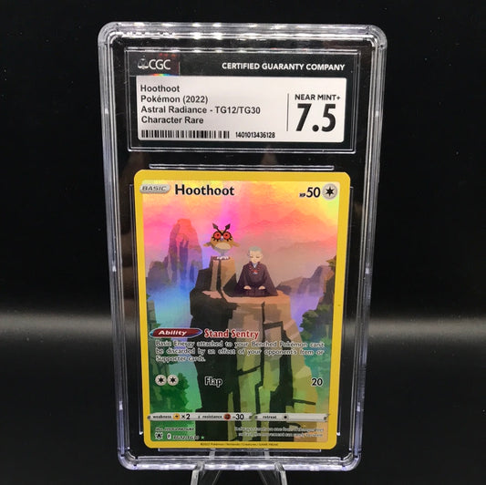 CGC 7.5 Pokémon TCG: 2022 Hoothoot TG12/TG30 Astral Radiance Character Rare