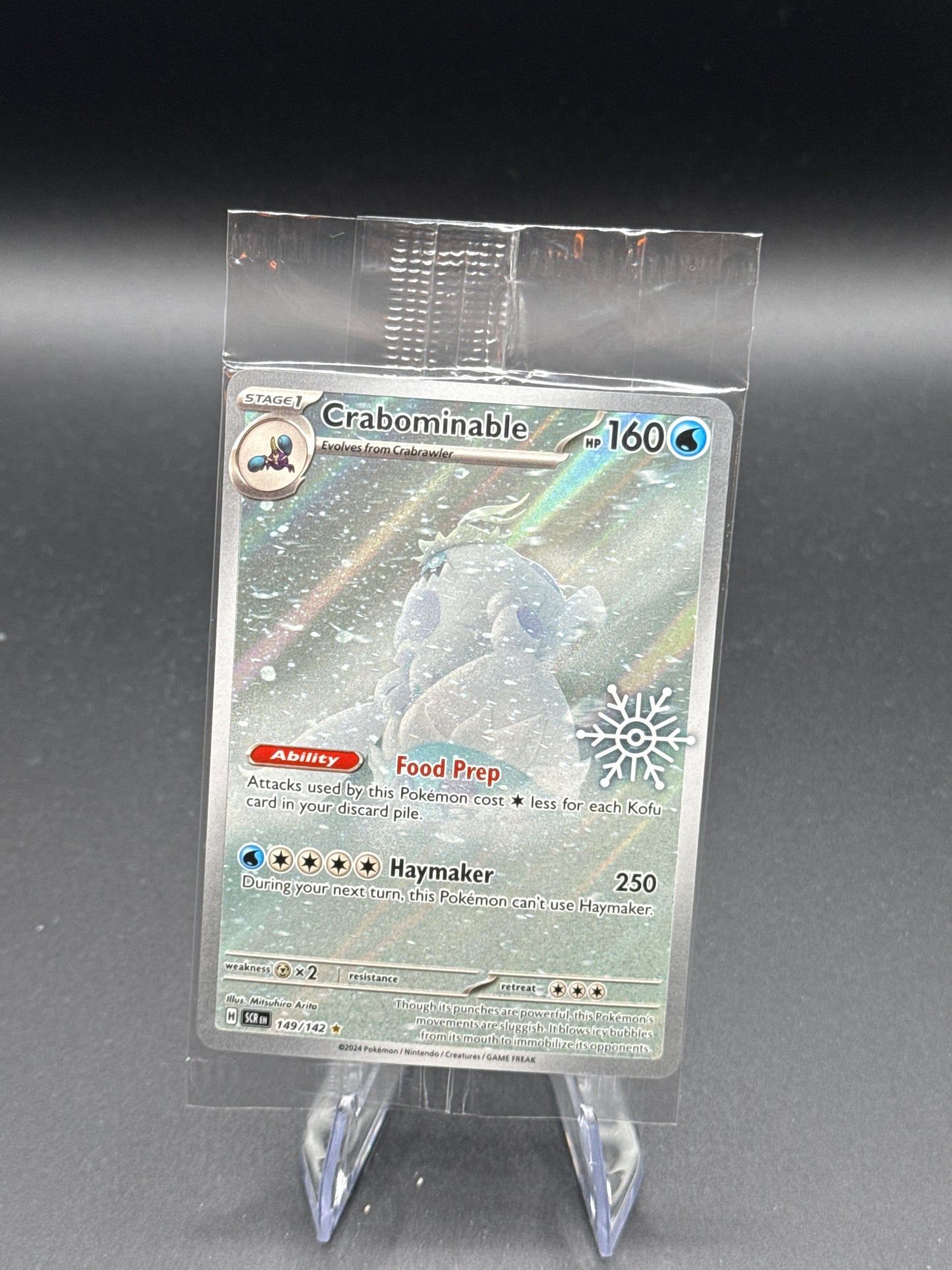 Pokémon TCG: 2024 Crabominable 149/142 SV: Stellar Crown (Sealed)