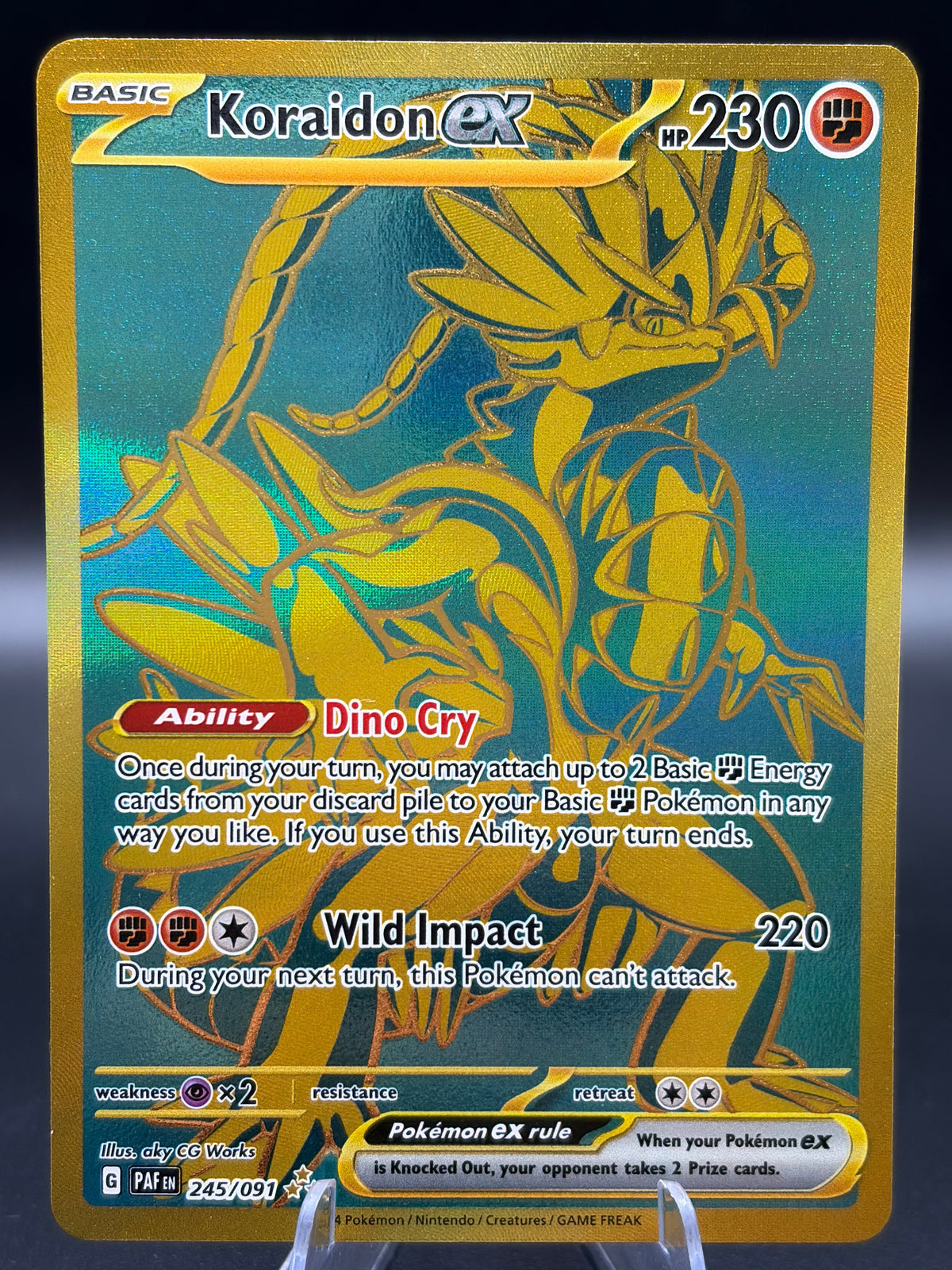 Pokemon TCG: 2024 Koraidon ex 245/091 S&V Paldean Fates