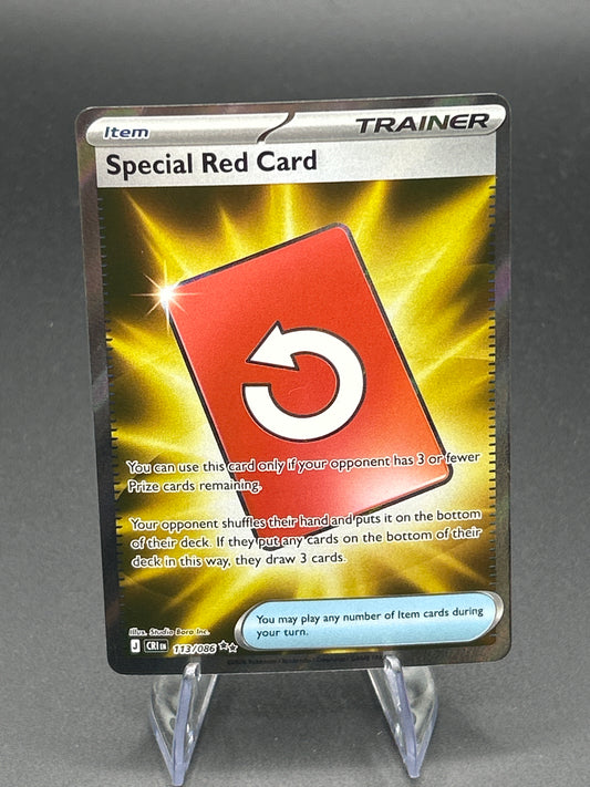 Pokémon TCG: 2026 Special Red Card - 113/086 - ME04: Chaos Rising