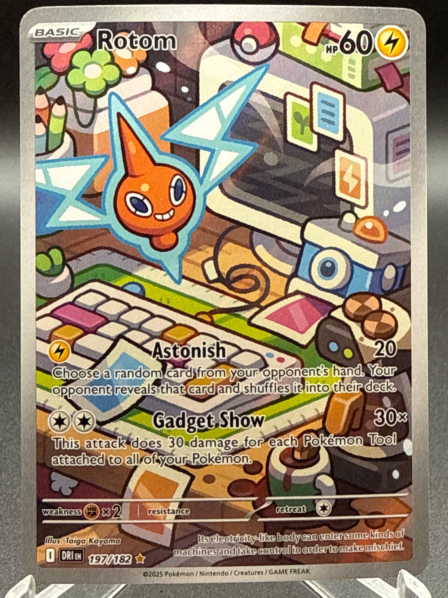 Pokémon TCG: 2025  Rotom - 197/182 - SV: Destined Rivals