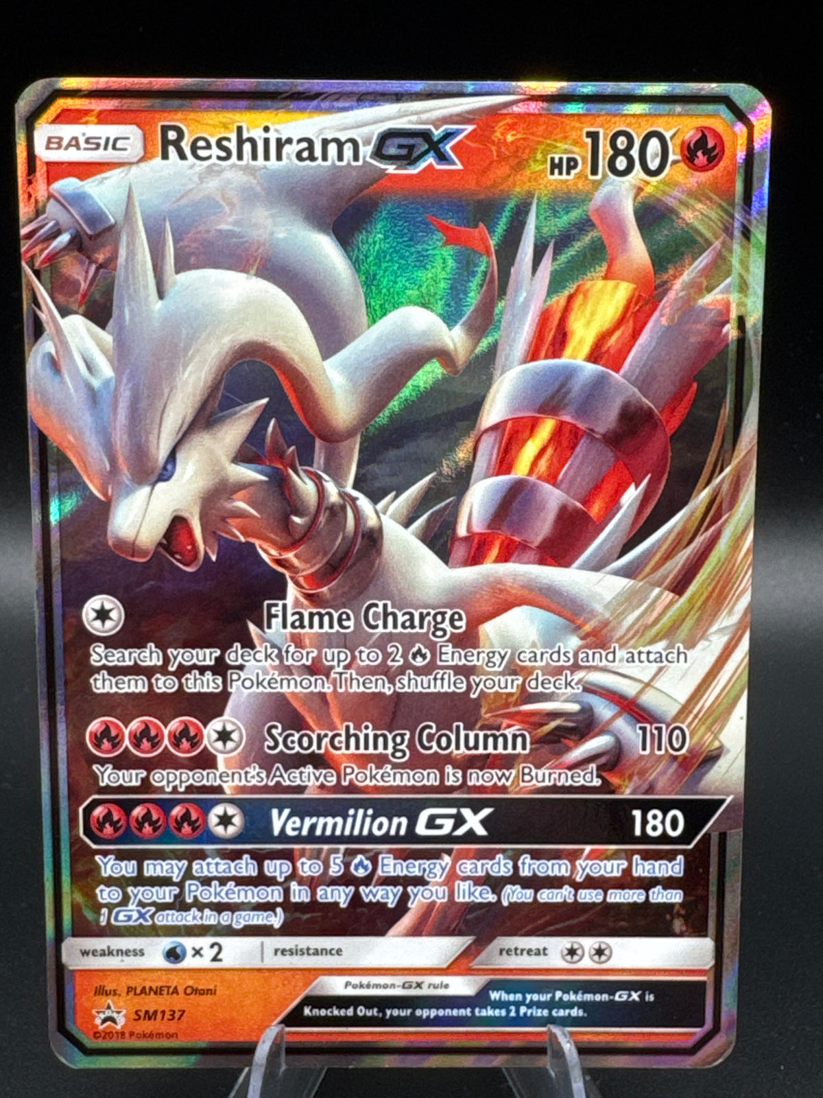 Pokémon TCG: 2018 Reshiram GX SM137 SM: Sun & Moon Promos