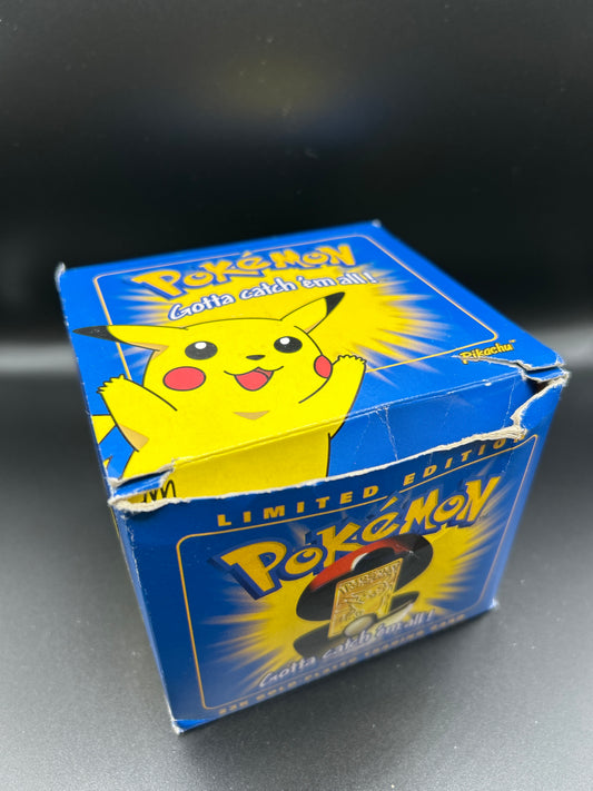 Pokémon TCG: 1999 Gold Plated Pikachu - Burger King Vintage