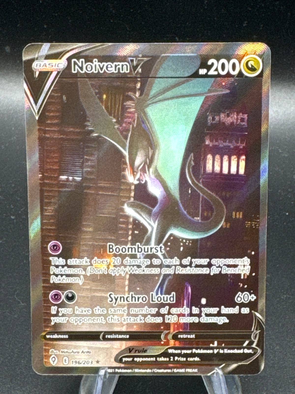 Pokémon TCG 2021 Noivern V 196/203 SWSH: Evolving Skies